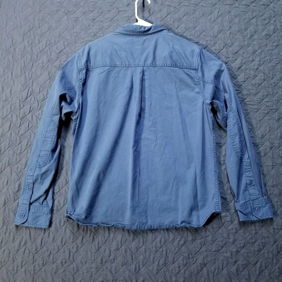 Brothers Sons Shirt Mens M Blue Button Up Long Sleeve Collared Dark Wash - Picture 8 of 9
